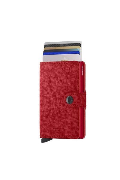 Secrid Miniwallet Crisple Lipstick, N/A - 100% European Leather Wallet