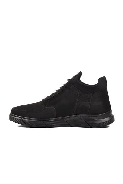 AYAKMOD Ανδρικές μπότες 726 Model Black Nubuck - Γνήσιο δέρμα