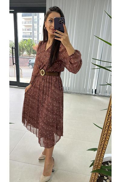caddstore My 3286 - Rochie din șifon cu buline