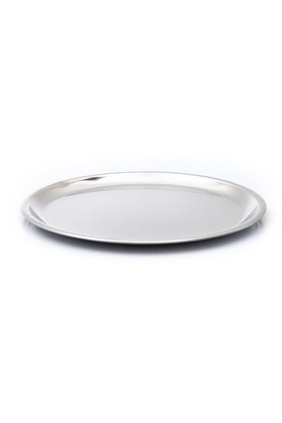 BAYDURSAN Steel Serving Plate, Stainless Flat Plate No.7
