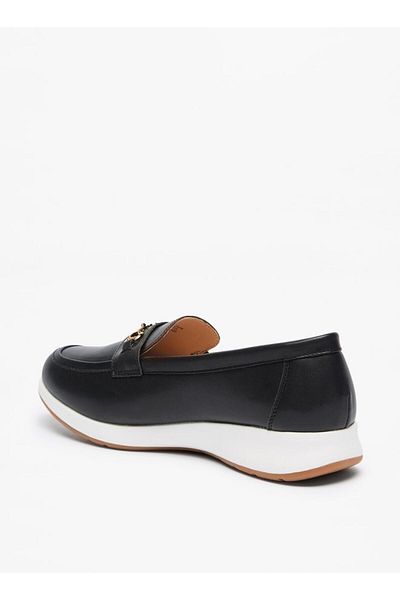 Flora Bella by Shoexpress Flora Bella Solid Slip-On Loafers with Metal Accent
