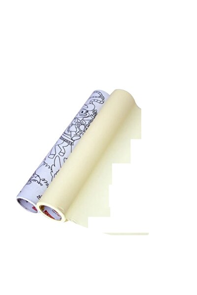 ileritoys Baskılı(3m) ve Düz(10m) Yapışkanlı Rulo Resim Boyama Kağıdı 29 cm'lik