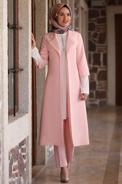 Fashion Showcase Women's Powder Sleeve Detailed Triple Suit