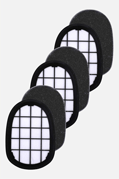 optream فلتر غرفة المكنسة الكهربائية 3 قطع باللون الأسود متوافق مع Philips XC...