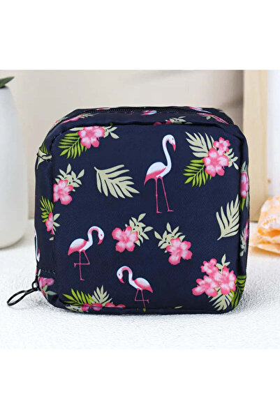 GIFT Ped Çantası Fermuarlı Çok Amaçlı - Flamingo