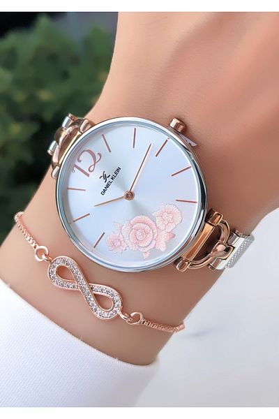 Daniel Klein Daniel Klein Waterproof Women's Watch and Gift Bracelet