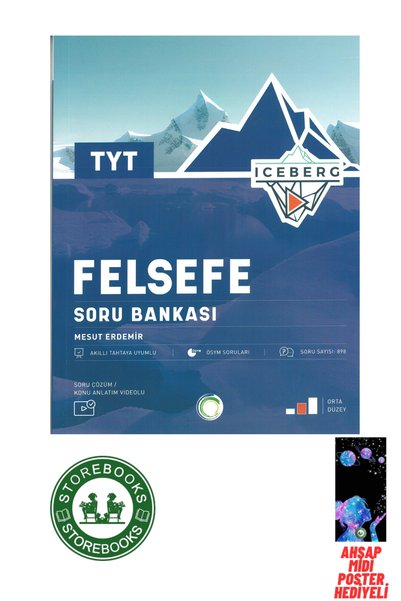 Okyanus Yayınları TYT İceberg Felsefe Soru Bankası Ahşap Poster Hediyeli!
