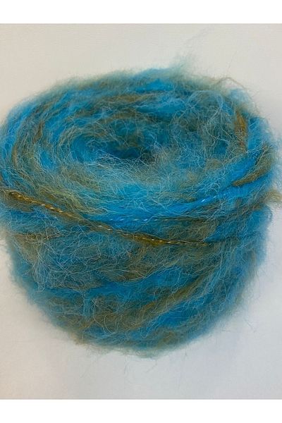 göçer Moher florya 2,2, mm turquoise, khaki yumps with a transition 100 g