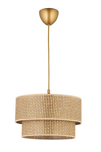 NisaLuce Nisa Luce Brown Double Layer Cake Pendant Lamp