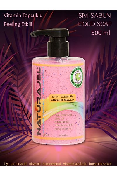Naturalite Naturajel 500 Ml Liquid Soap with Peeling Effect and Vitamin Heel
