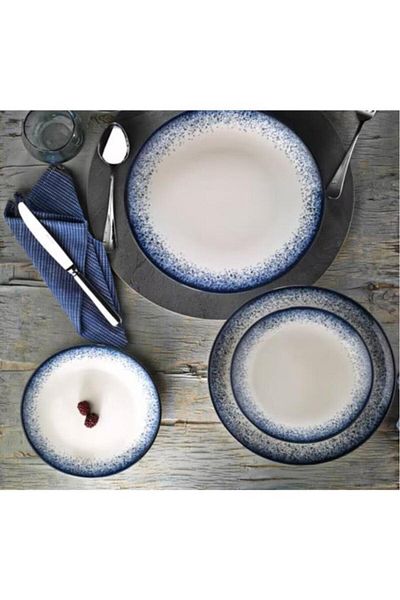 Kütahya Porselen 25 cm 3-Piece Pit Dinner Plate Set
