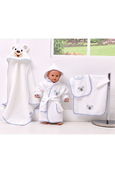 AİRYCOT طقم روب حمام للأطفال من بلو بير مكون من 5 قطع