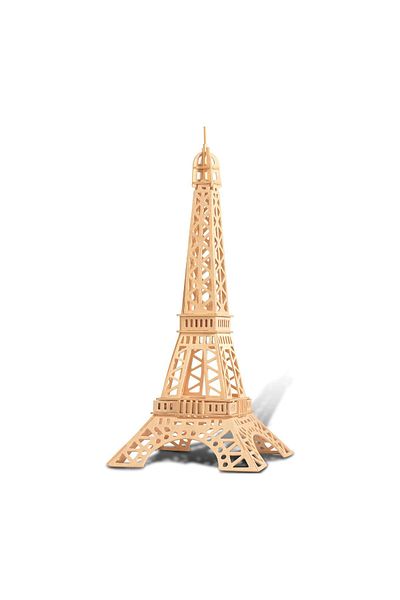 Forzacase 3D Wooden Mechanical Eiffel Tower 3D Puzzle Jigsaw Puzzle 52 Pieces - FC334