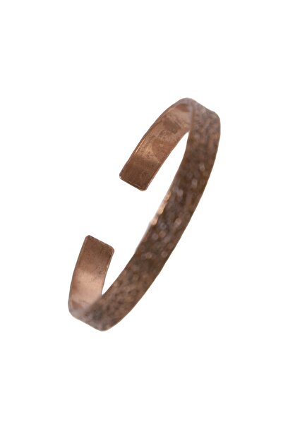 BESTTRENDS El Yapımı Şık Tasarım Kalın Dövülmüş Saf Bakır Bilezik Bakır Takı Romatizma Bilekliği