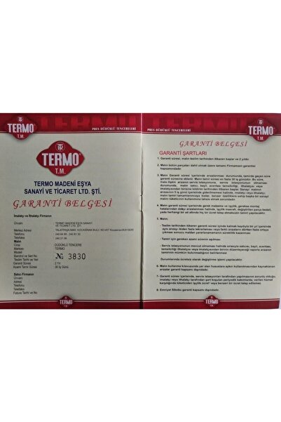 Termo Alüminyum Düdüklü Tencere 3 Lt Litre