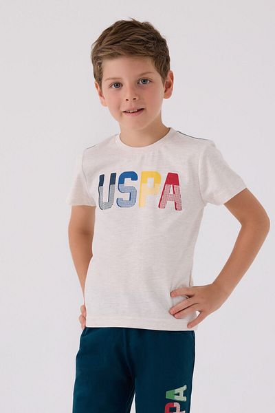 U.S. Polo Assn. Boy's Cream Bermuda Suit