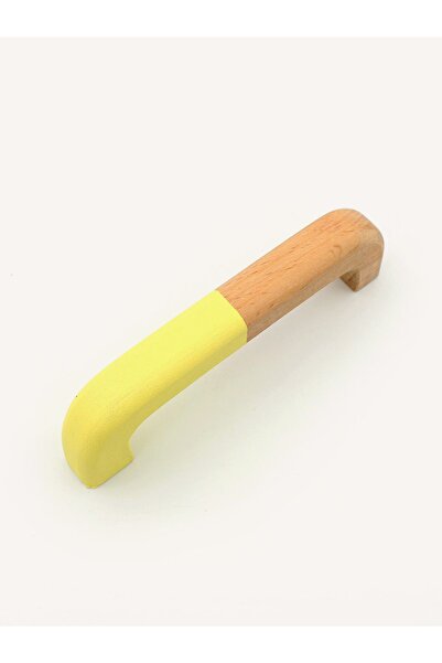 Kulpingo Yay Serisi 96mm Sarı Ahşap Çocuk Odası Dolap Ve Çekmece Kulpu