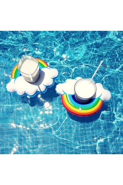 Şeker Ofisi Rainbow Sea Bed Inflatable Cup Holder