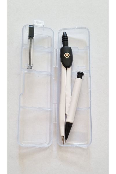 Modellino Black and White Compass - 07 Model Plastic Jib with Tip Pen and Spare Tip