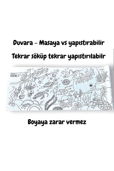 ileri grup Sea World 200x30 cm Rolled Painting Paper - Adhesive