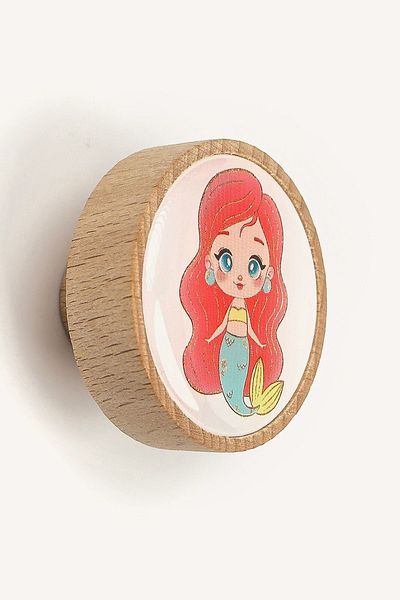 Kulpingo Дървена дръжка на русалка