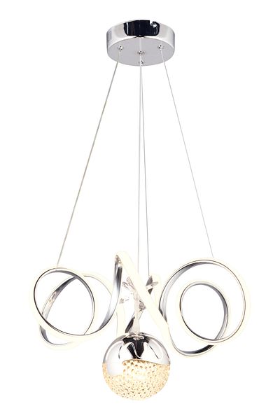 NisaLuce Viento LED Chandelier Chrome - Stylish Design
