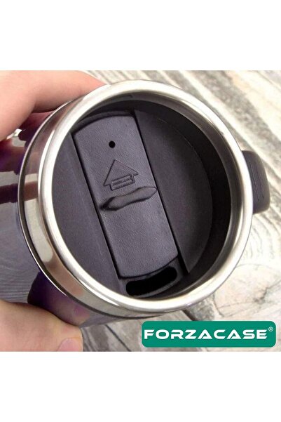 Forzacase Paslanmaz Çelik 200ml 6 Saat Sıcak Soğuk Tutan Kulplu Bardak Termos - FC264