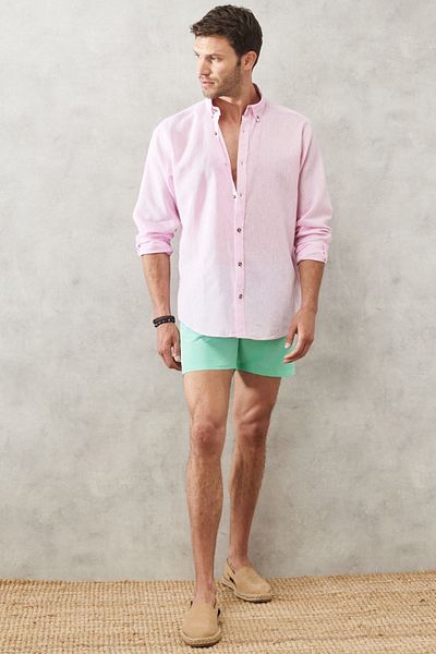 AC&Co / Altınyıldız Classics Ανδρικό μαγιό Mint Standard Fit Quick Drying μαγιό σορτς