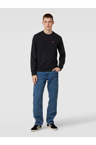Levi's Pánská mikina – nová černá, výstřih, A6335-0004