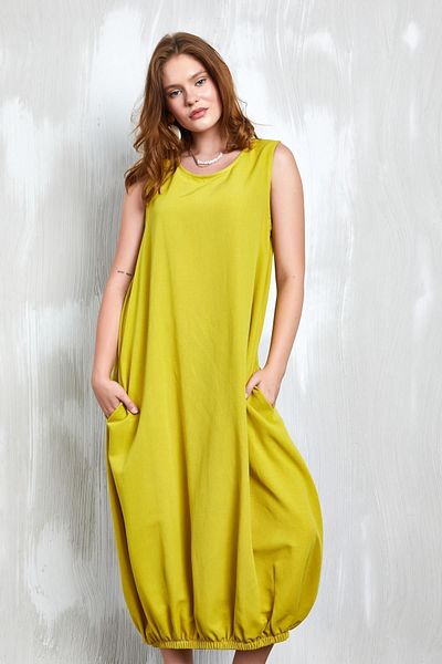 minaaise Rochie de in - verde ulei, fund cu detalii cauciuc, model 27310