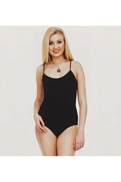 Gümüş İç Giyim Women's Black Rope Strap with Snap Fastener Bady 040-4025-038