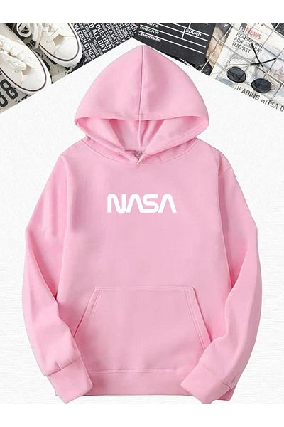 BENROMA Φούτερ με κουκούλα με κουκούλα με στάμπα NASA