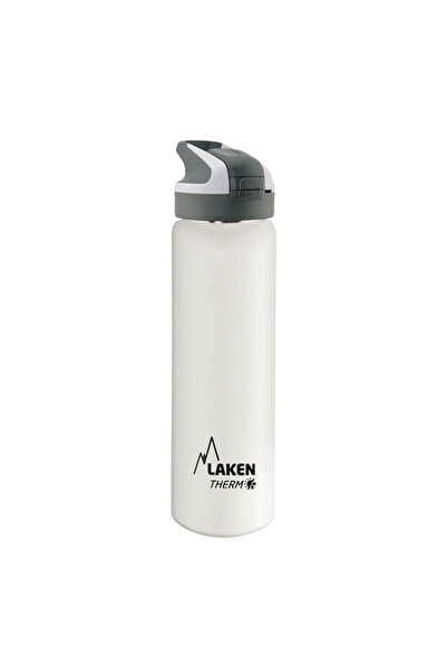 LAKEN 750 ml White Steel Summit Thermos Bottle - Lkts7b