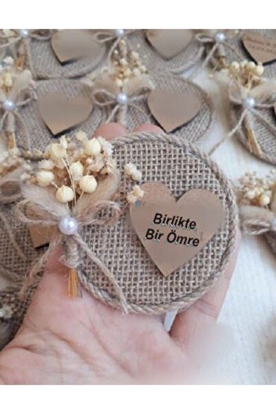 Genel Markalar Söz Nişan Hediyesi, Hasır Magnet Nikah Şekeri (30 Adet)