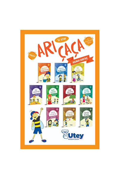 Utey Akademi Çocuk Arı Çaça 2.Sınıflar için 10 Kitap Set
