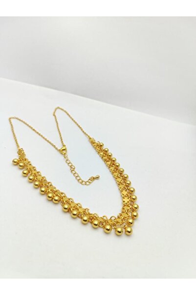 YAKUT GOLD 22 ayar altın kaplama kişniş kolye