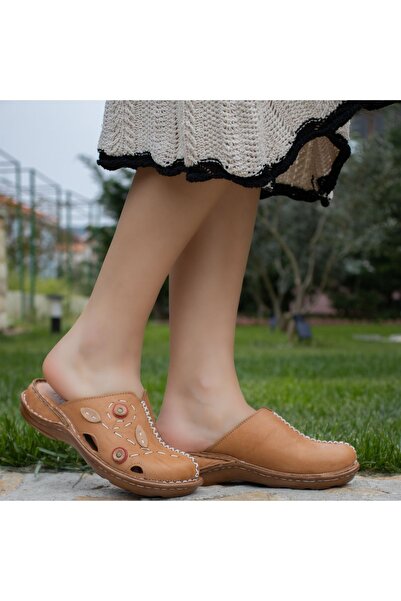 CONSUELO Orthopedic Leather Women's Sabo Slippers - 10307