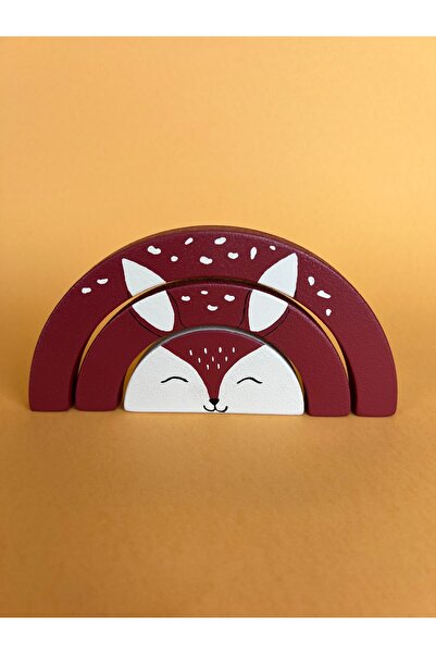 Gra Baby Accessories مجموعة ألعاب غزال خشبية مكونة من 3 قطع