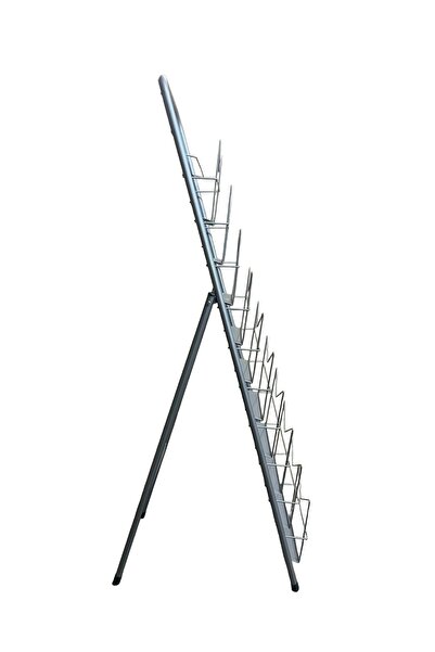 StandSergileme AYAKLI GAZETE DERGİ STANDI 10 CEPLİ ( Demonte )