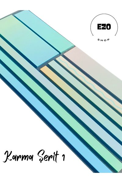 EZOSHOP Post-It Note Paper - Clear Color, Mixed Stripe, Sticky 1
