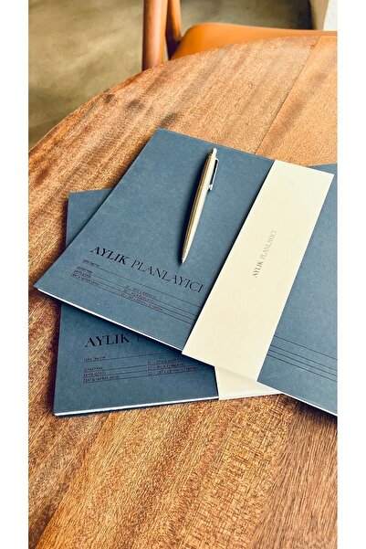 Fark Tanıtım A4 Desktop Undated Monthly Planner - 12 Sheets with cover