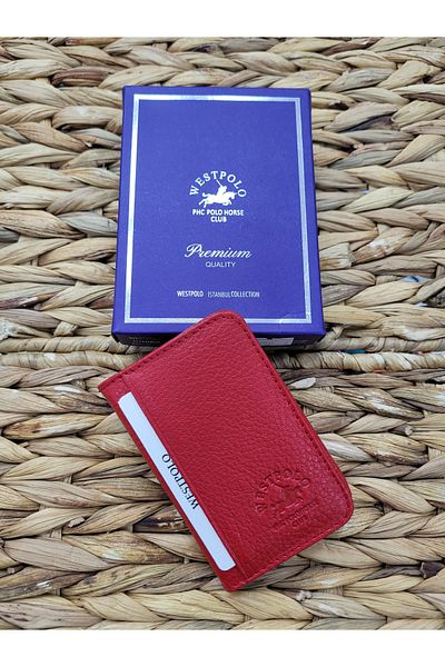 Westpolo 1026 Model Unisex Genuine Leather Card Holder