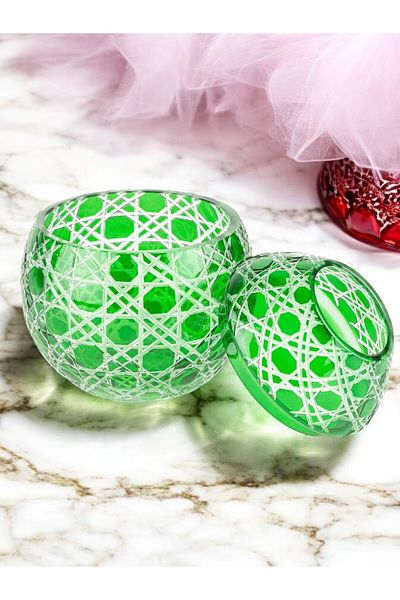 Paşabahçe Green Glass Napkin Holder