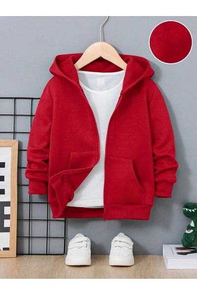 npLStore Unisex Plus Size Unprinted Zip-Up Cardigan/Jacket