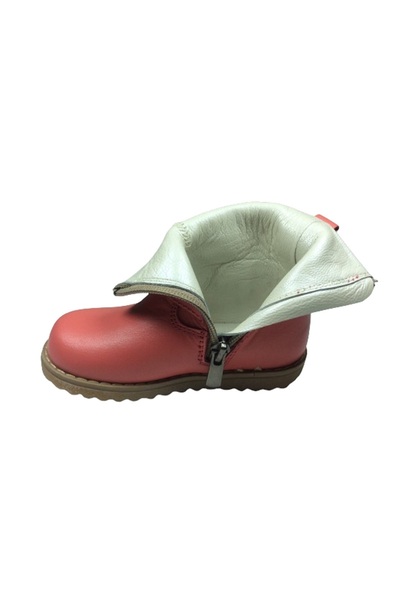 OrtopedikAL 1005 Kız Çocuk Bot Mercan Troklu % 100 Deri Ortopedik Anatomik 2143 Klt