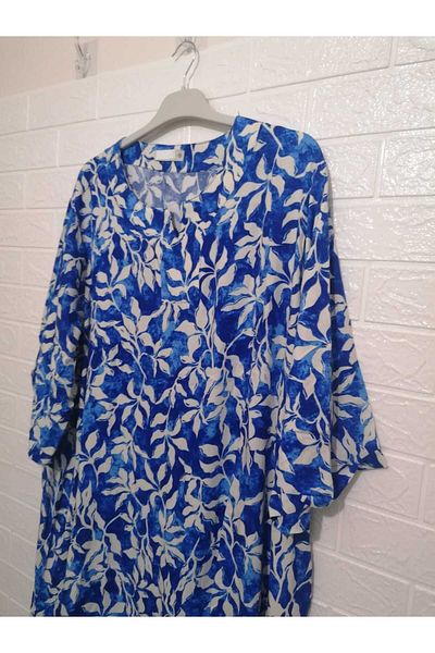 anne moda ankara Μέγεθος 52-58 100% βαμβακερό σούπερ φαρδύ καλοκαιρινό φόρεμα