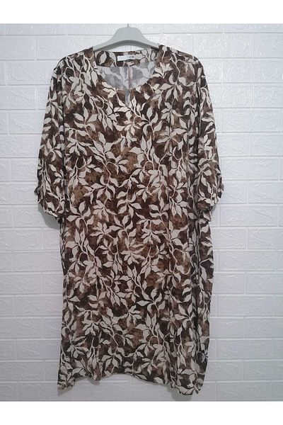 anne moda ankara Μέγεθος 52-58 100% βαμβακερό σούπερ φαρδύ καλοκαιρινό φόρεμα
