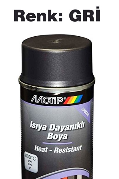 Motip Isıya Dayanıklı Sprey Boya Gri