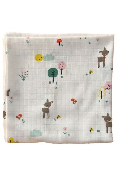 Mutlu Gün Marketi Bambi Figured Muslin Diaper Baby Blanket