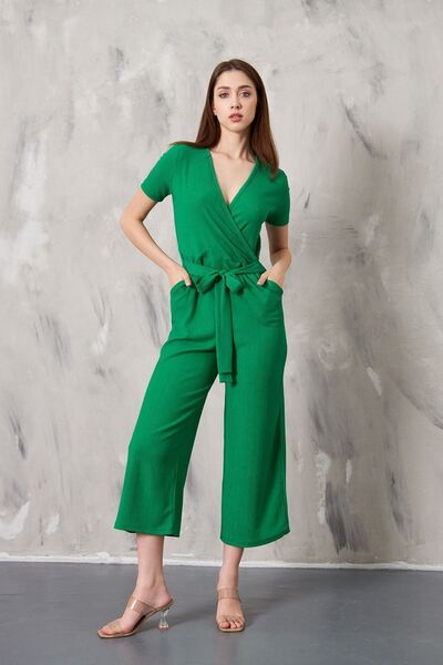 SEVENLINE Ολόσωμη φόρμα με διπλό γιακά με ζώνη